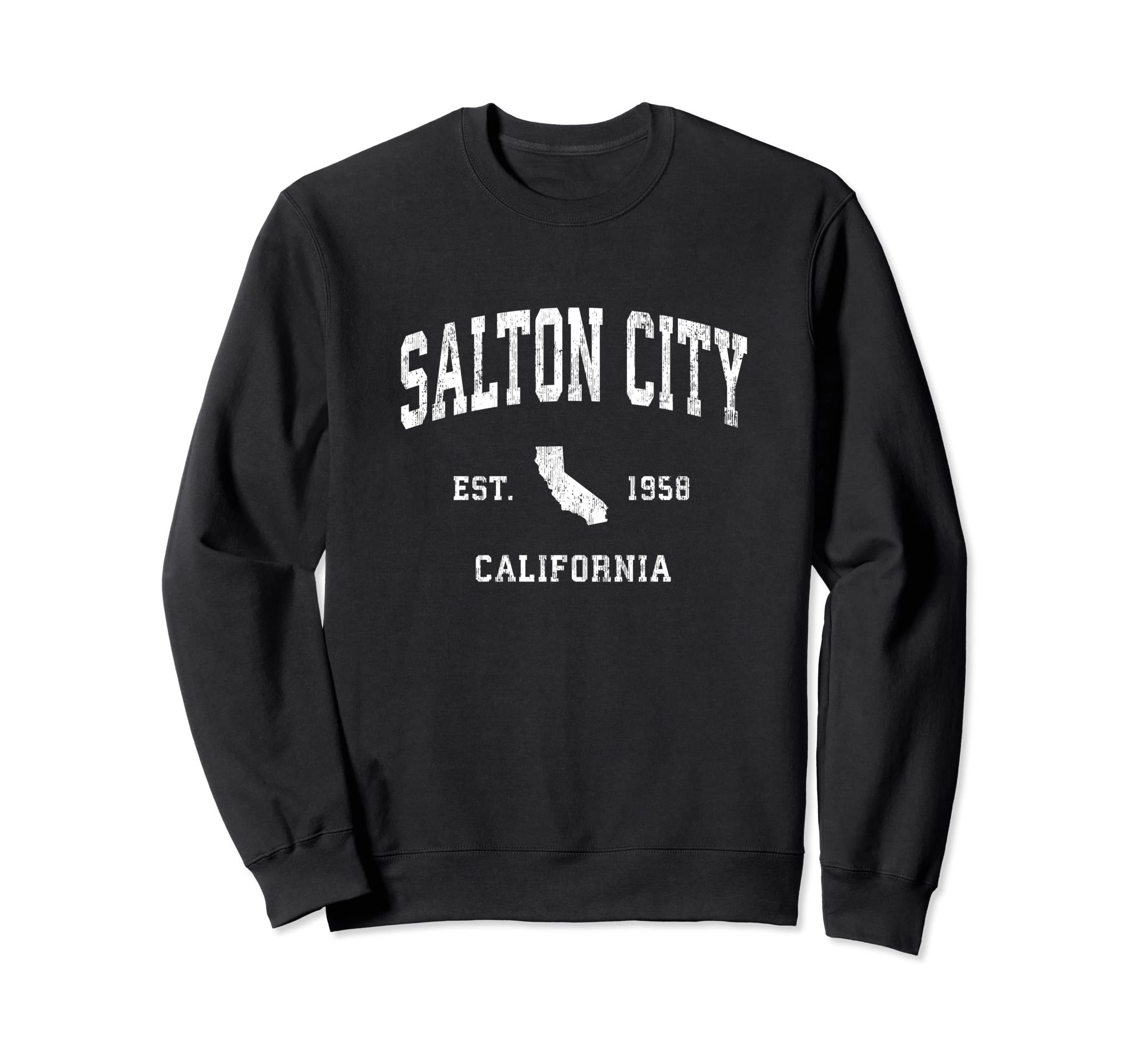 Salton City California CA Vintage Athletic Sweatshirt for Men & Women Casual Wear