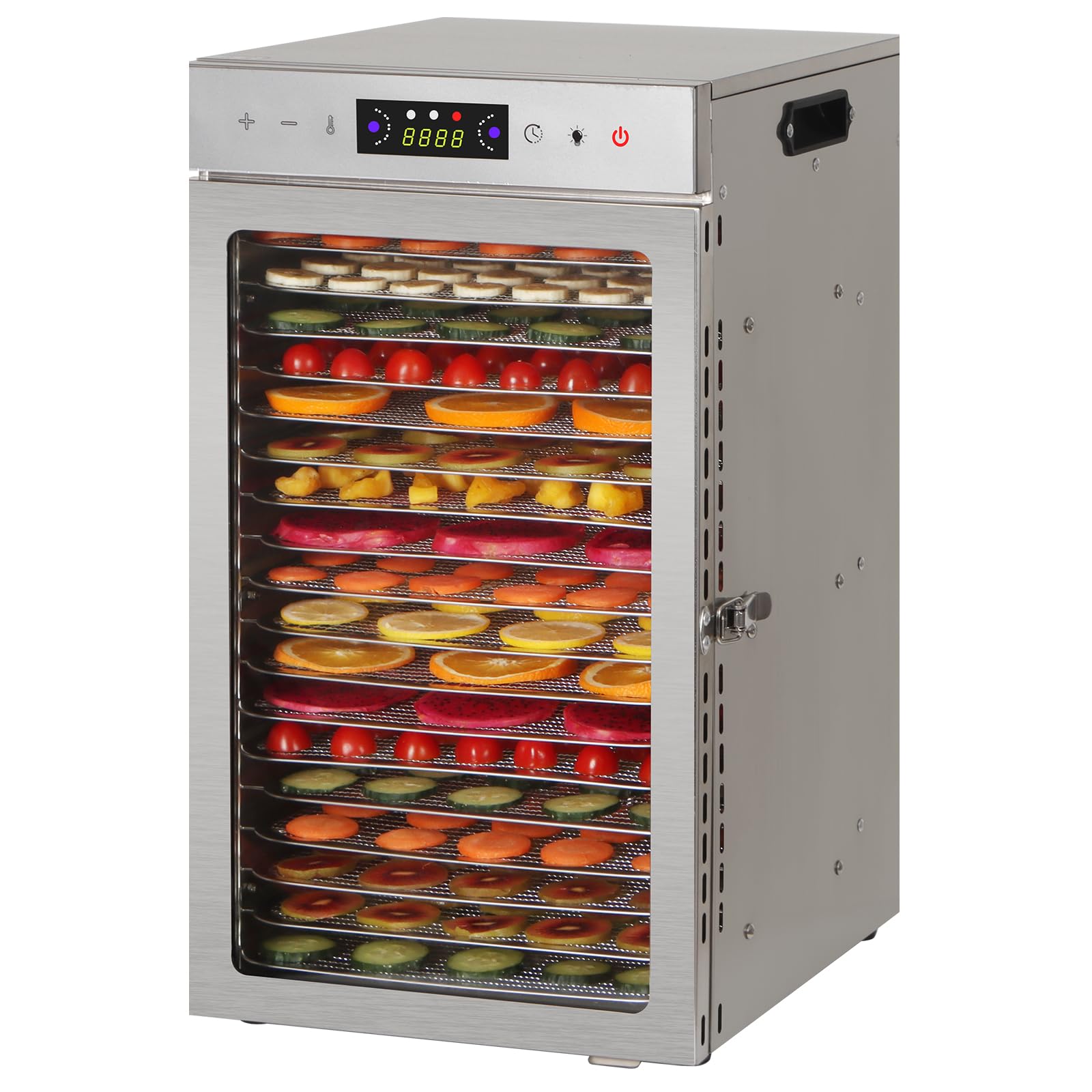 Panana Dehydrator Machine for Jerky Making, Stainless Steel, 18 Trays, Dehydrating Fruits, Vegetables & Herbs (New-18 T